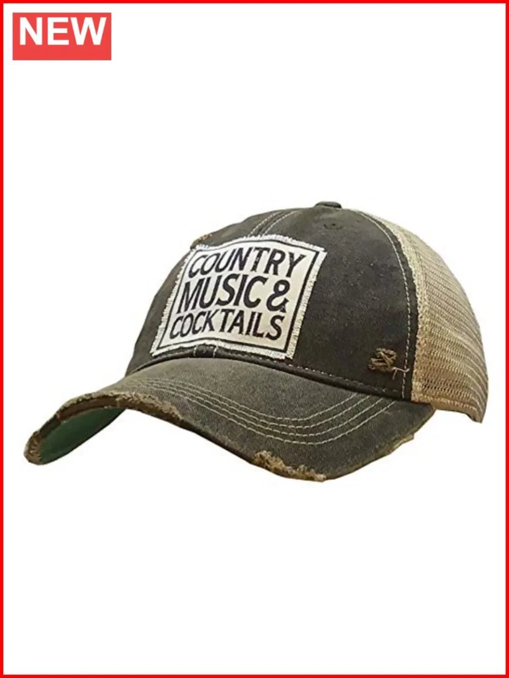 Distressed Funny Sayings Trucker Baseball Hat for Women